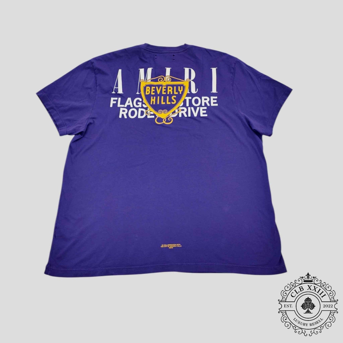 Amiri Beverly Hills Tee in Purple