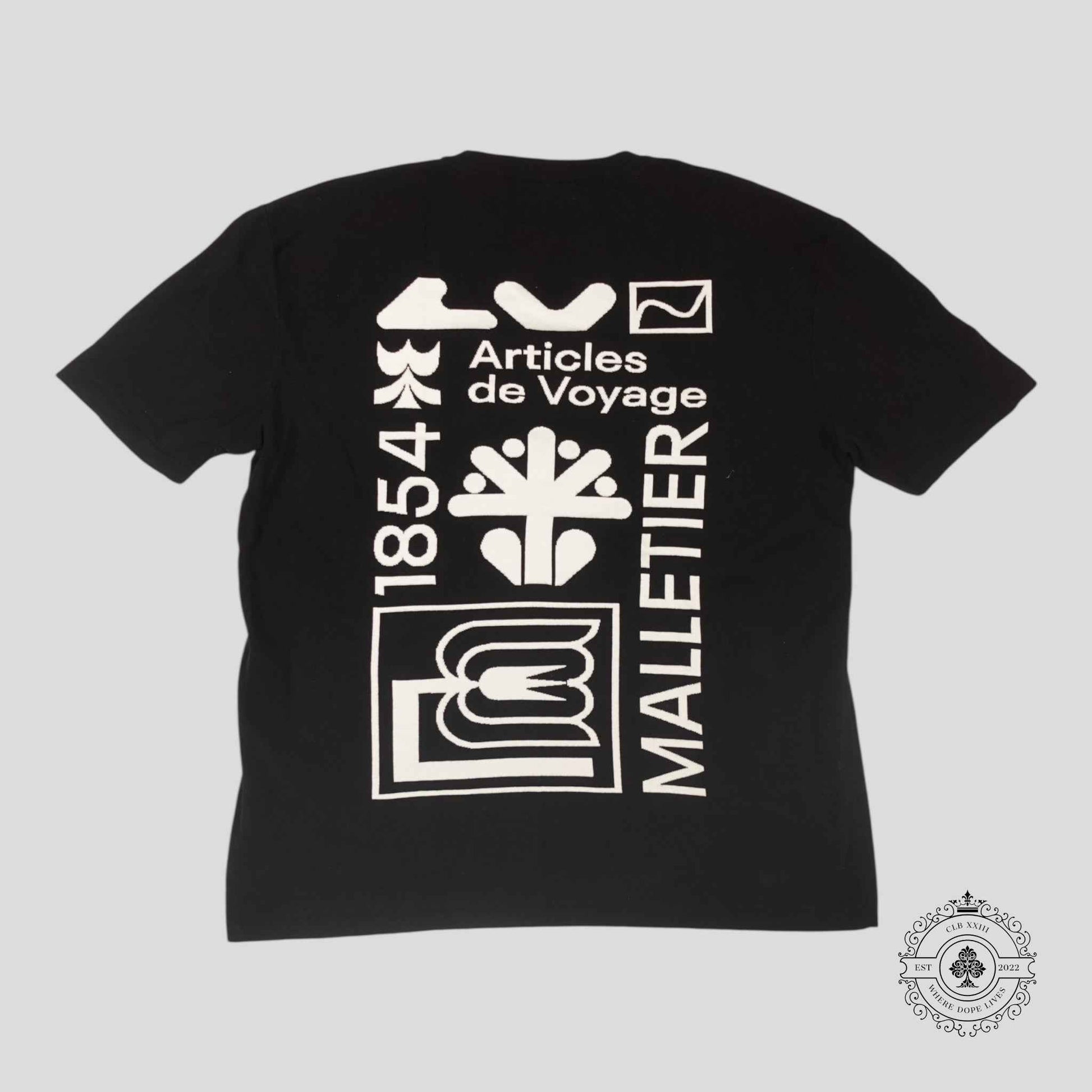 Louis Vuitton Intarsia Graphic Tee in Black