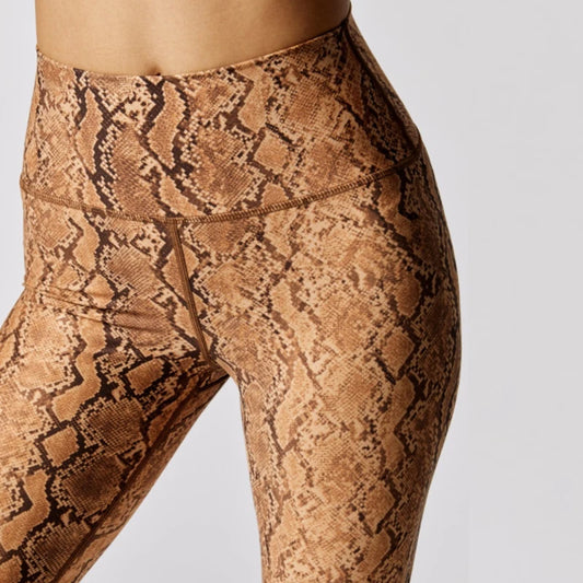 Snake Printing Leggings for Women, High Rise, Full Length, Sports Running Pants, Stretchy Compression Gym Leggings, US Size