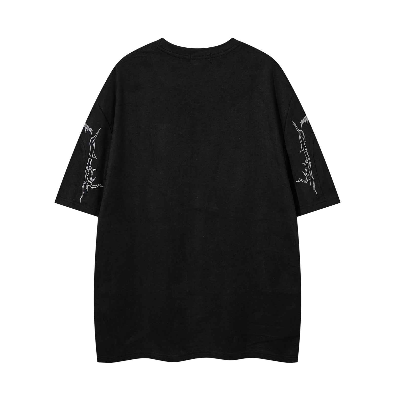 Thorn Embroidery Suede T-Shirt