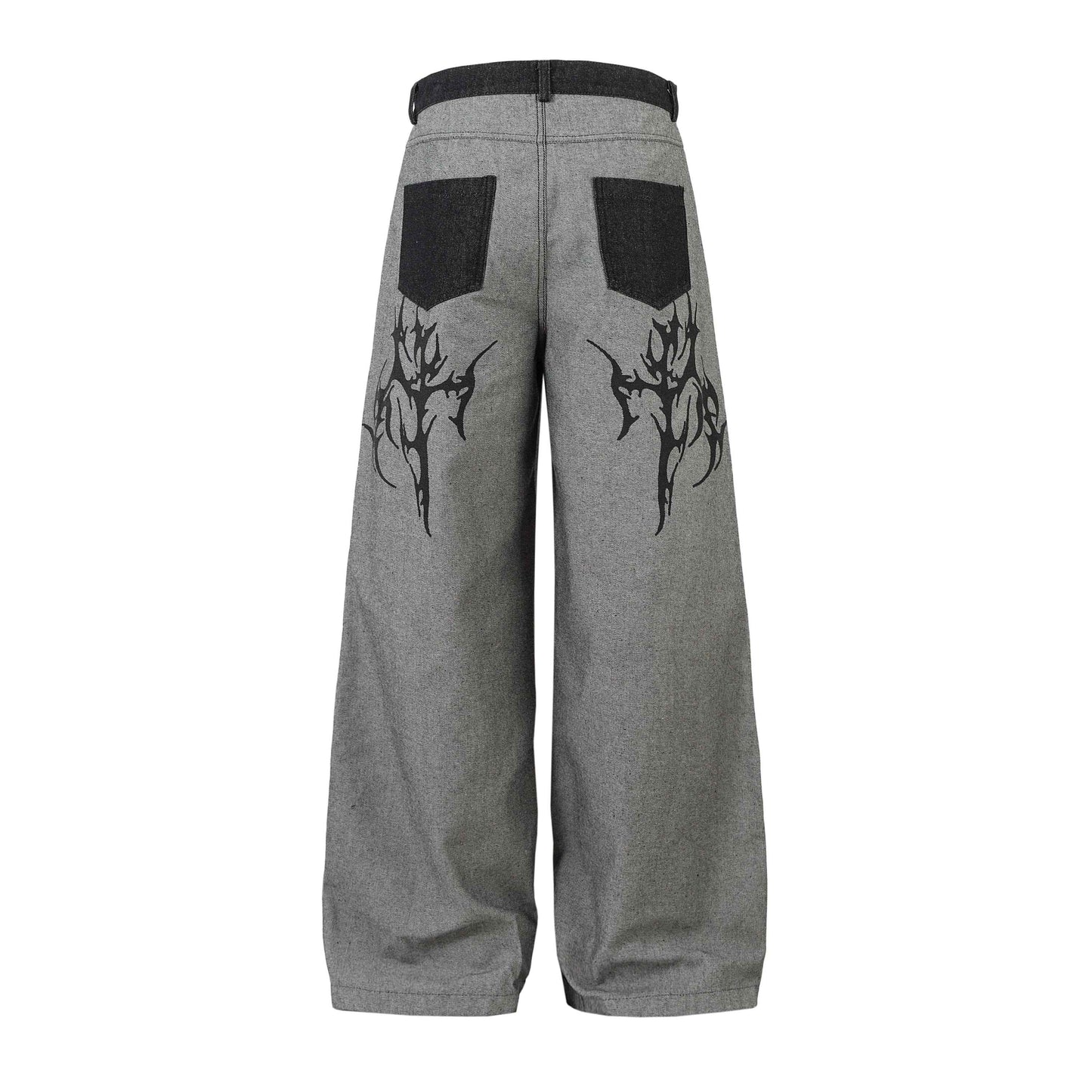 Tribal Flame Print | Baggy Jeans