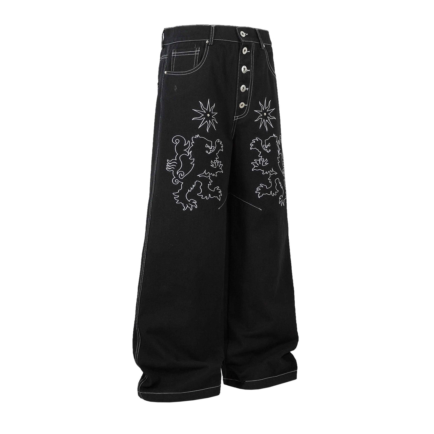Royal Sigil Embroidery | Denim Jeans