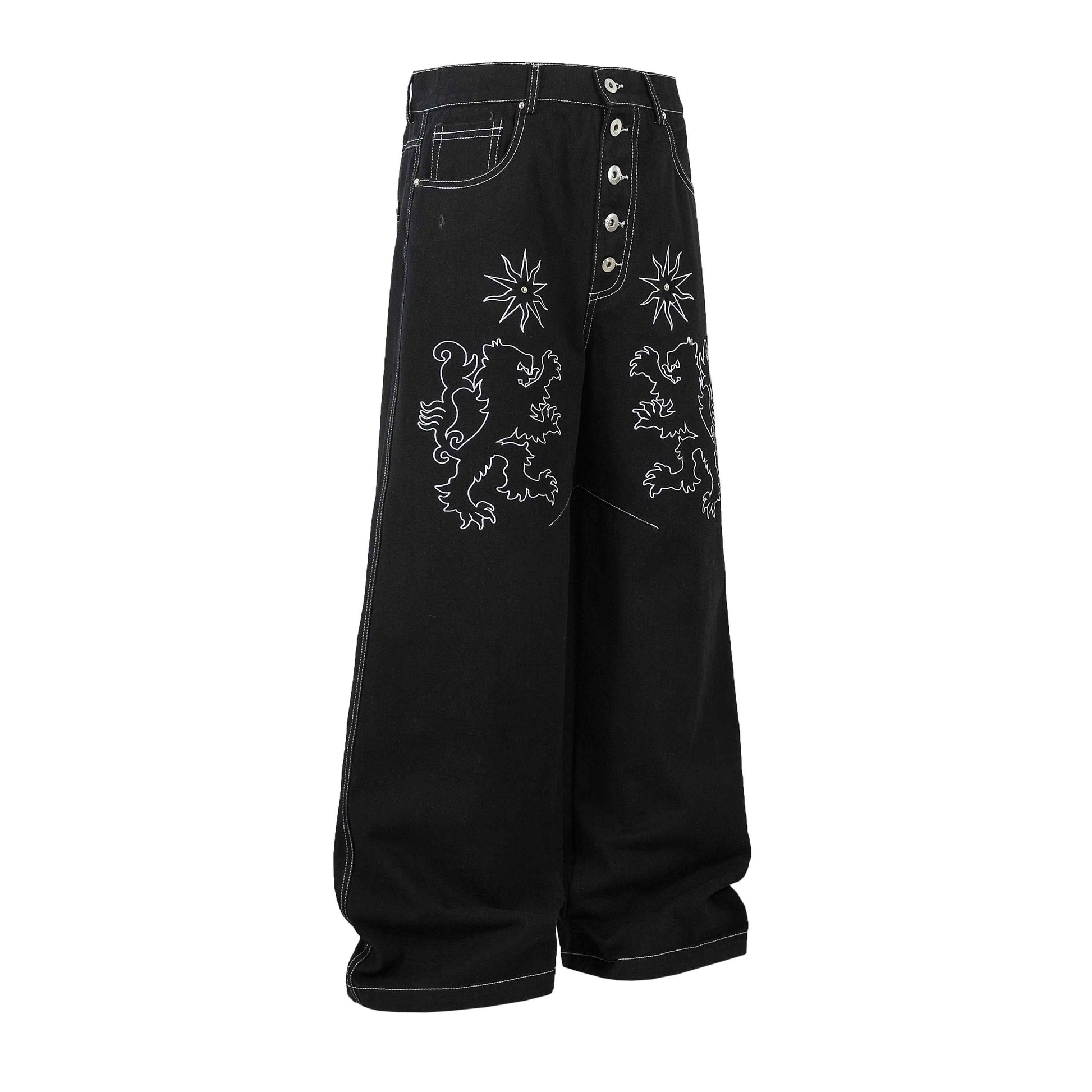 Royal Sigil Embroidery | Denim Jeans