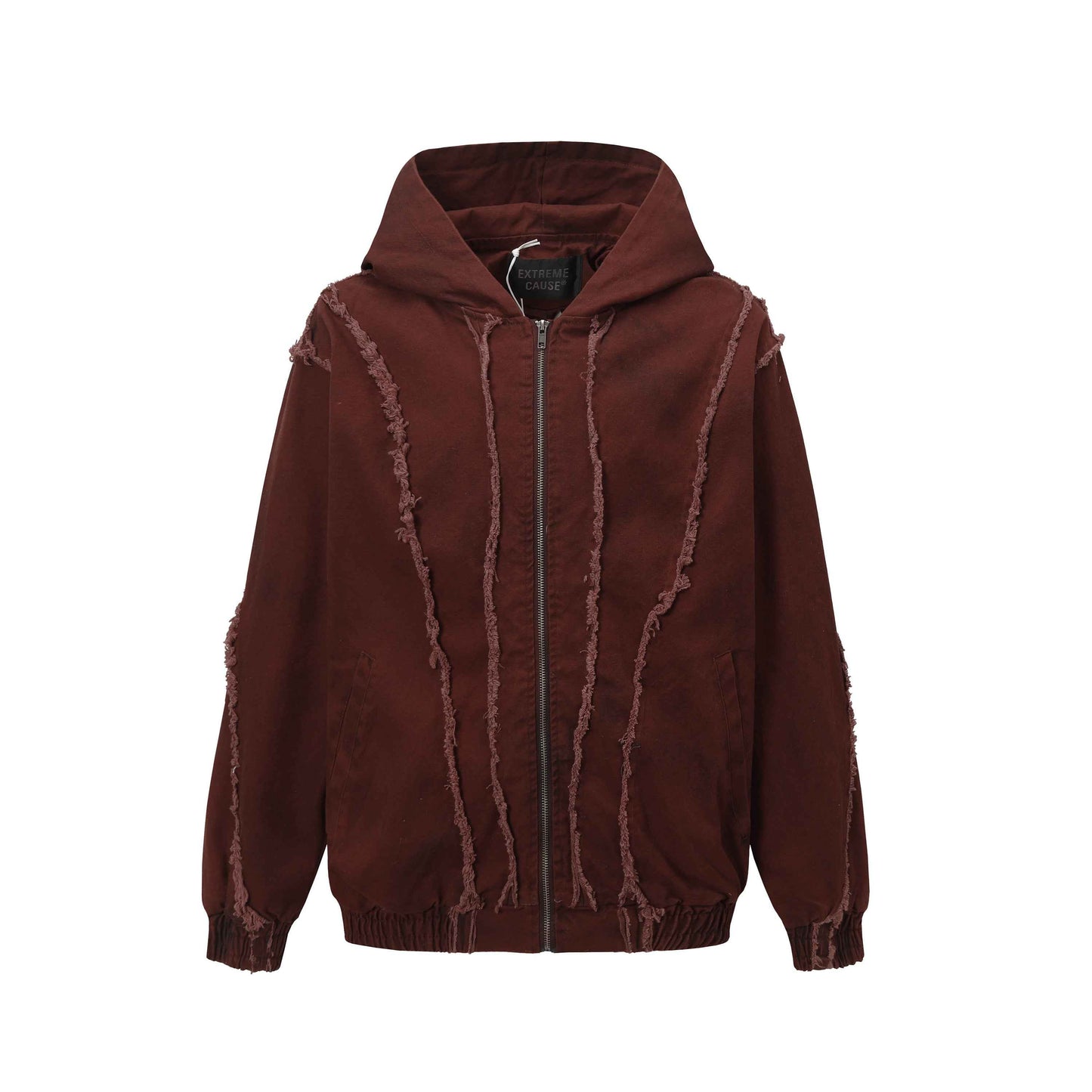 Washed Fray Edge | Hooded Jacket