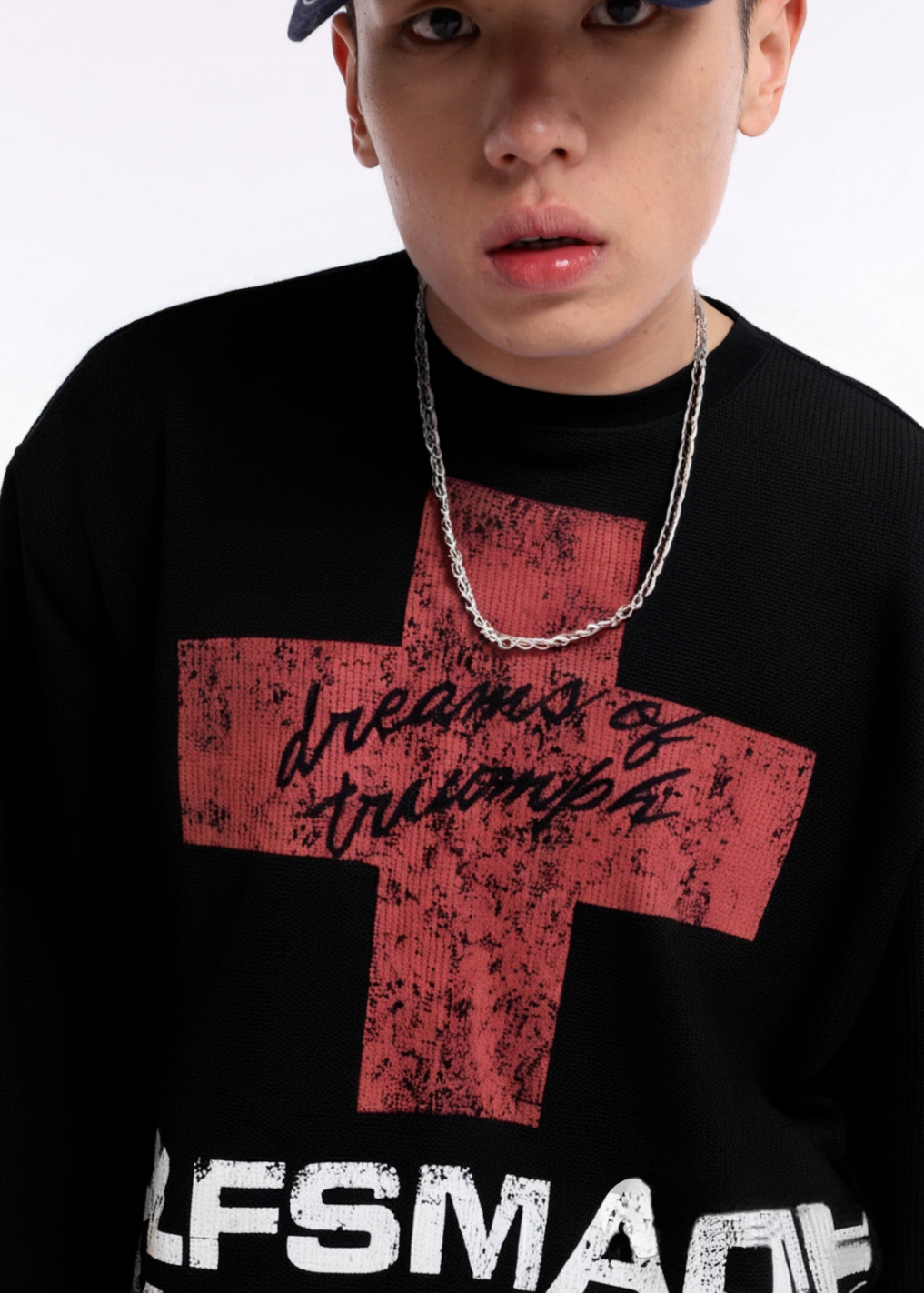 Blessed Cross Graphic Long Sleeve T-shirt