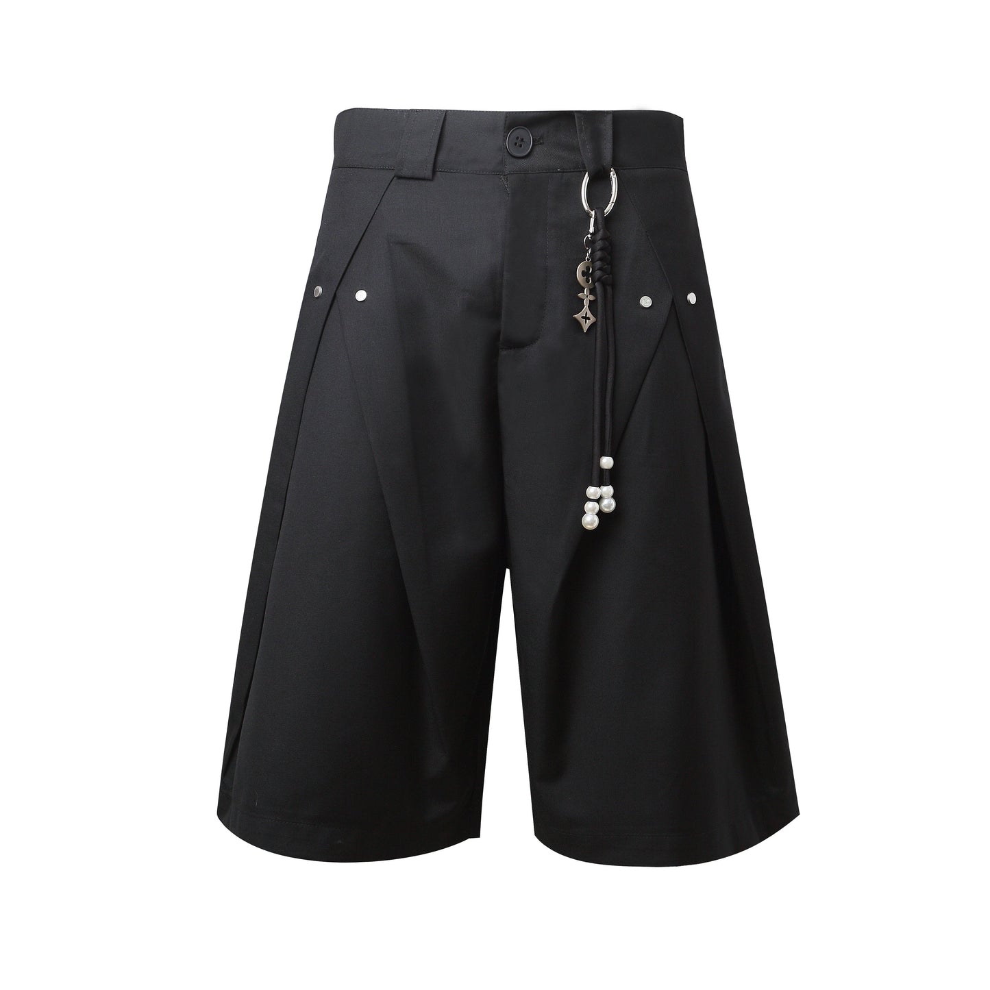 Vintage Deconstructed Pleated Shorts