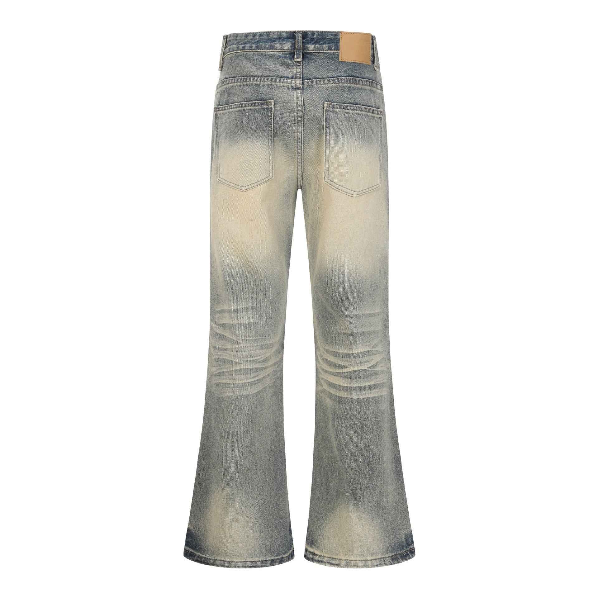 Vintage Washed Flare Jeans