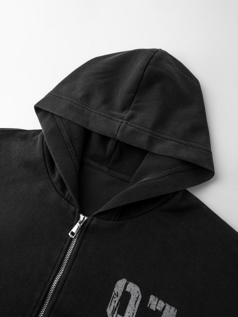 Gothic Tree Graphic Oversized Hoodie