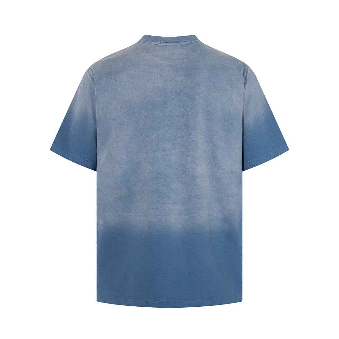 Washed Graphic Print Cotton T-Shirt