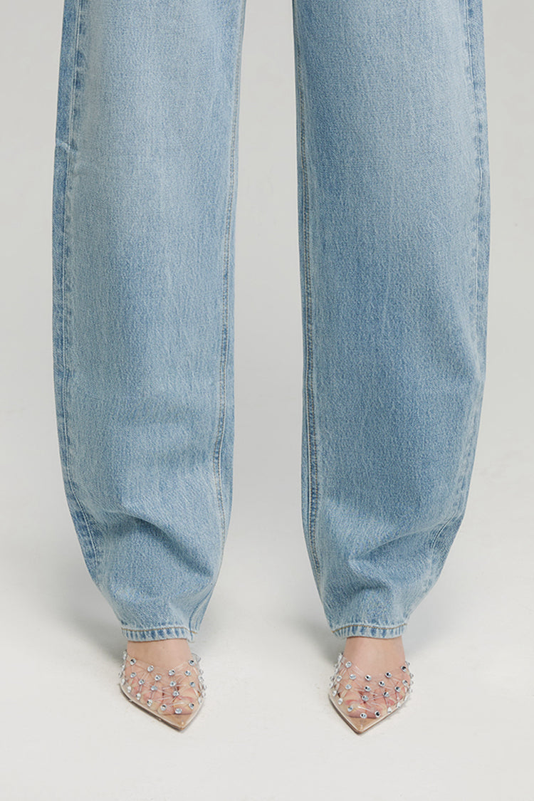Moon Curve Jeans HJ031 - JUSTLUXURY