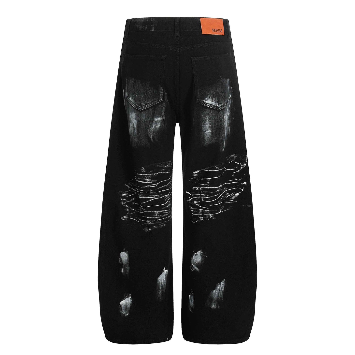 Street Star Painted Barrel Jeans