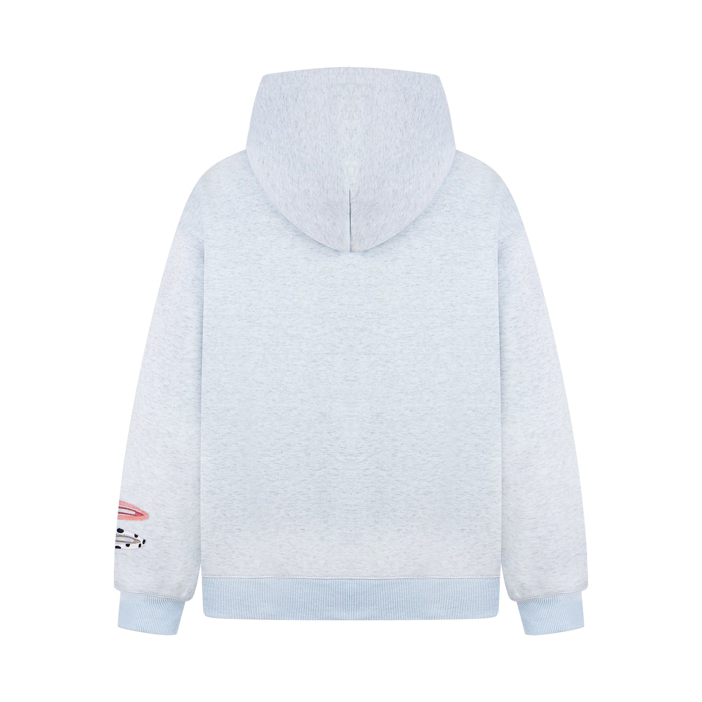 Detachable Hair Clip Decoration Zip Up Hoodie