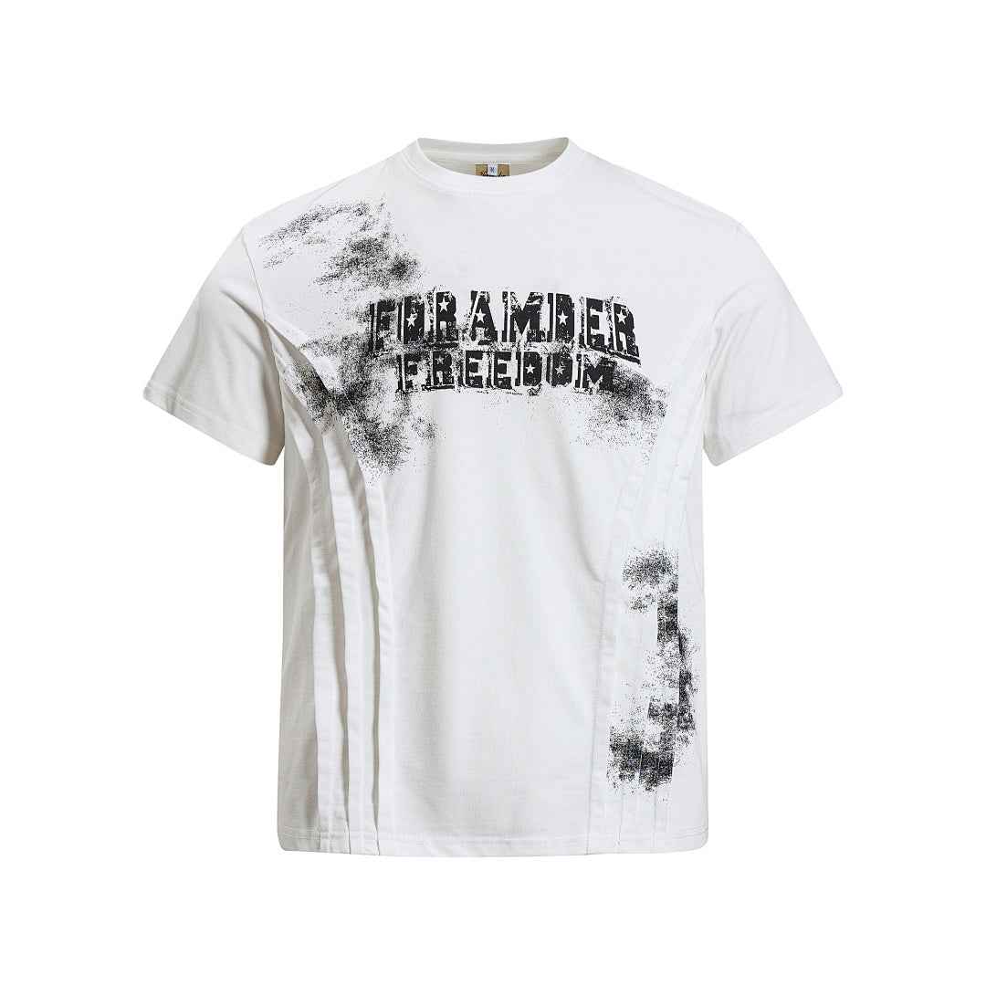 Deconstructed Pleated Freedom T-Shirt