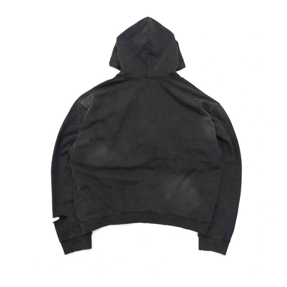 Distressed Washed Black | Archive Hoodie
