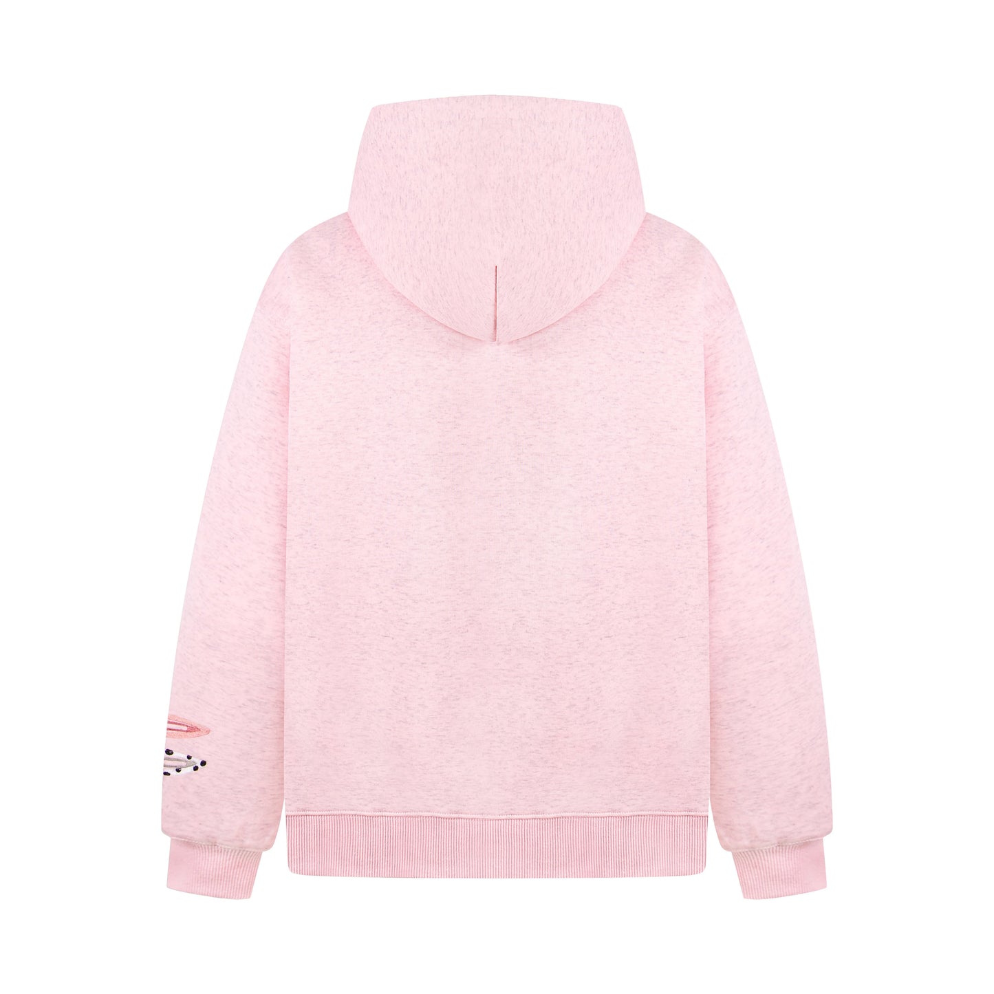 Detachable Hair Clip Decoration Zip Up Hoodie