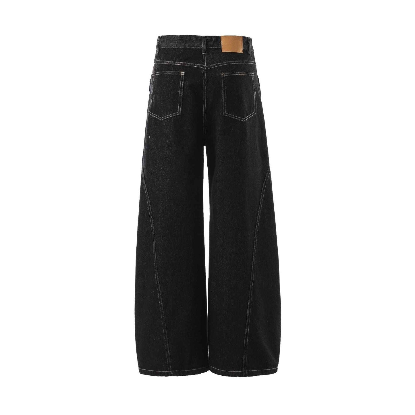 Reverse-Stitched Multi-Button Jeans