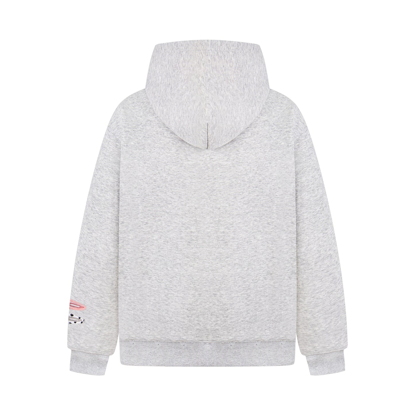 Detachable Hair Clip Decoration Zip Up Hoodie