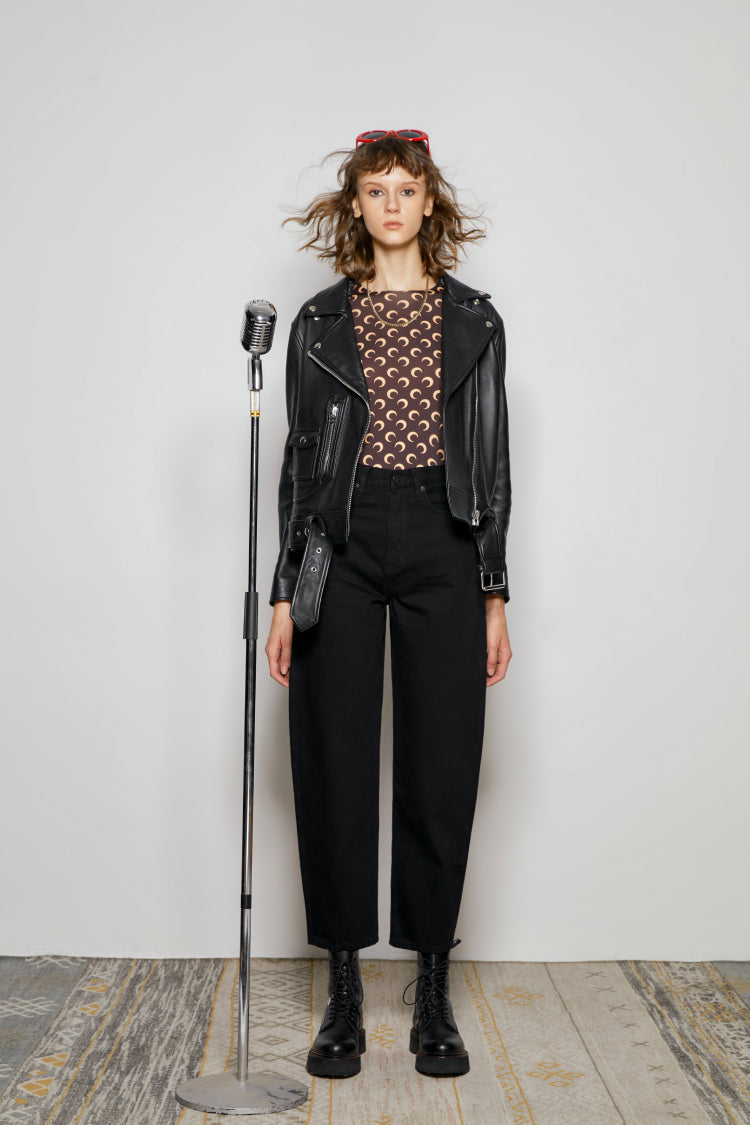 Queens Of Noise High Rise Barrel Jeans HJ026 [FINAL SALE] - JUSTLUXURY