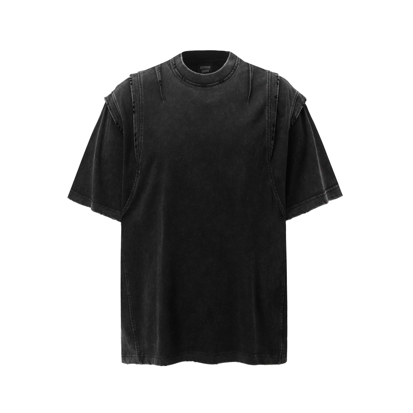 Layered Stitching | Washed T-Shirt