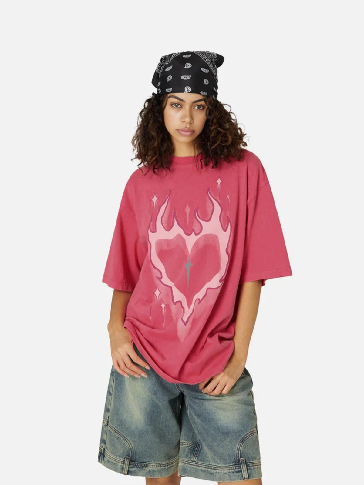 T-Shirt Heart Flame