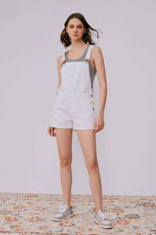 Rainbow Overall Shorts HJ109