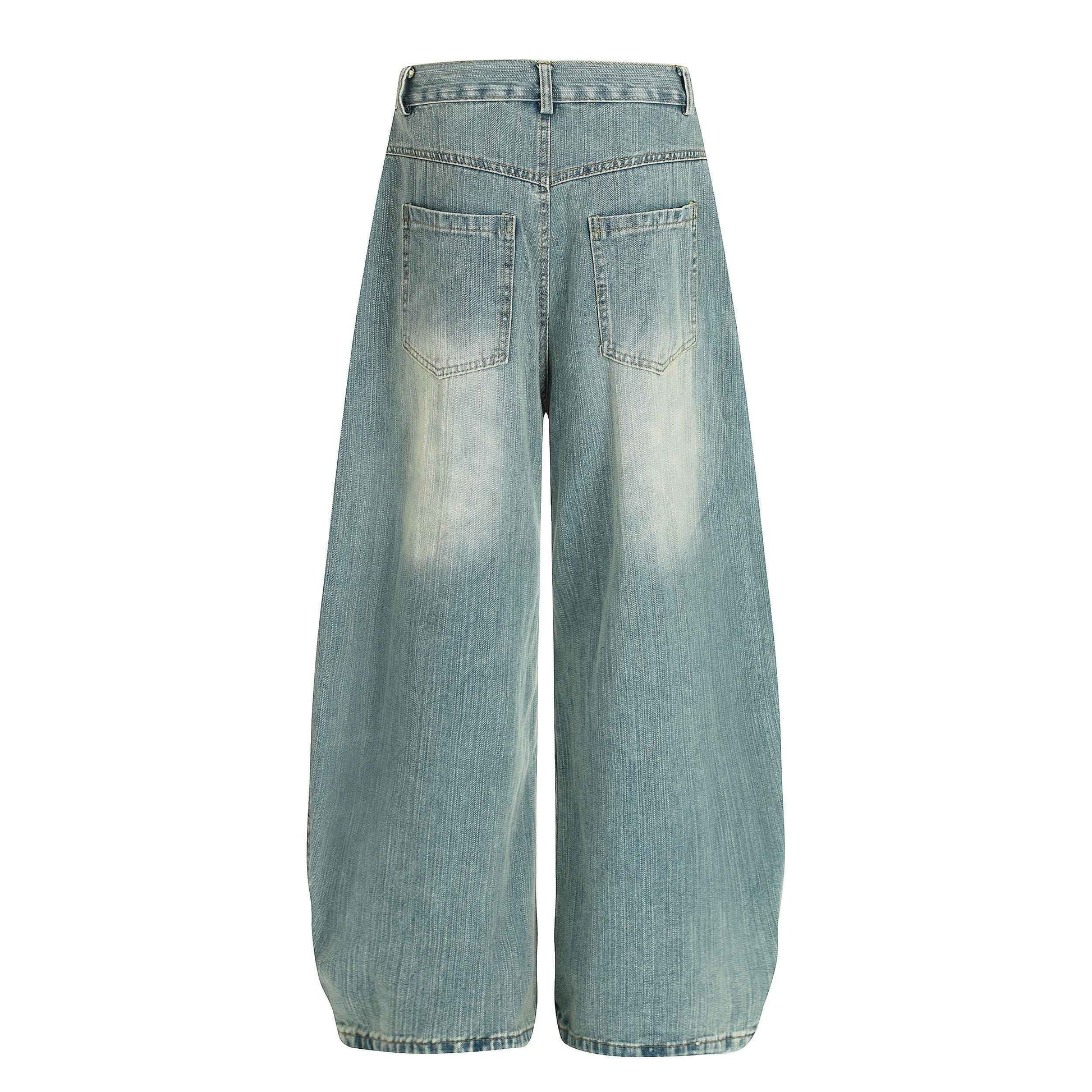 Washed Slub Machete Dye Jeans