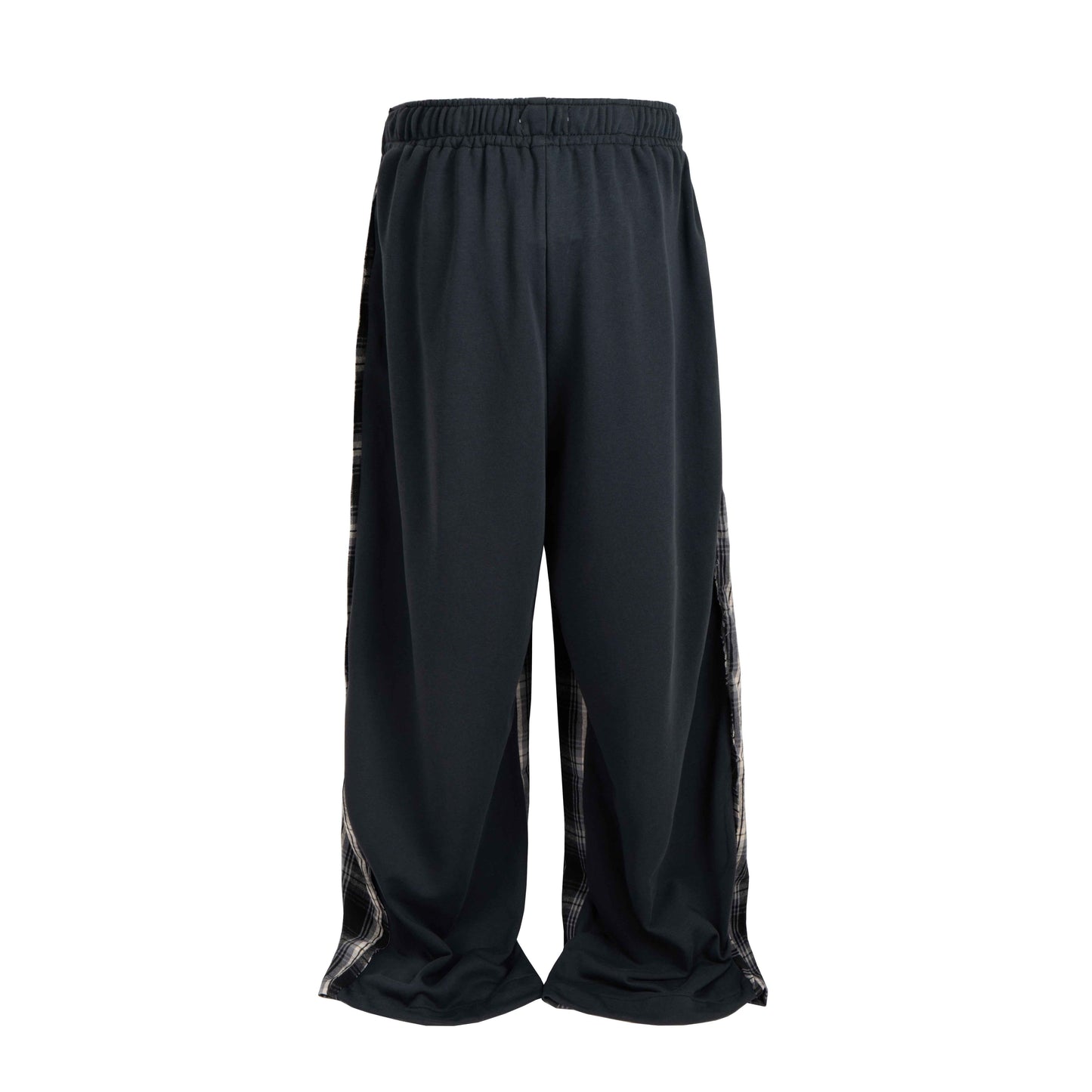 PLAID SPLIT SWEATPANTS