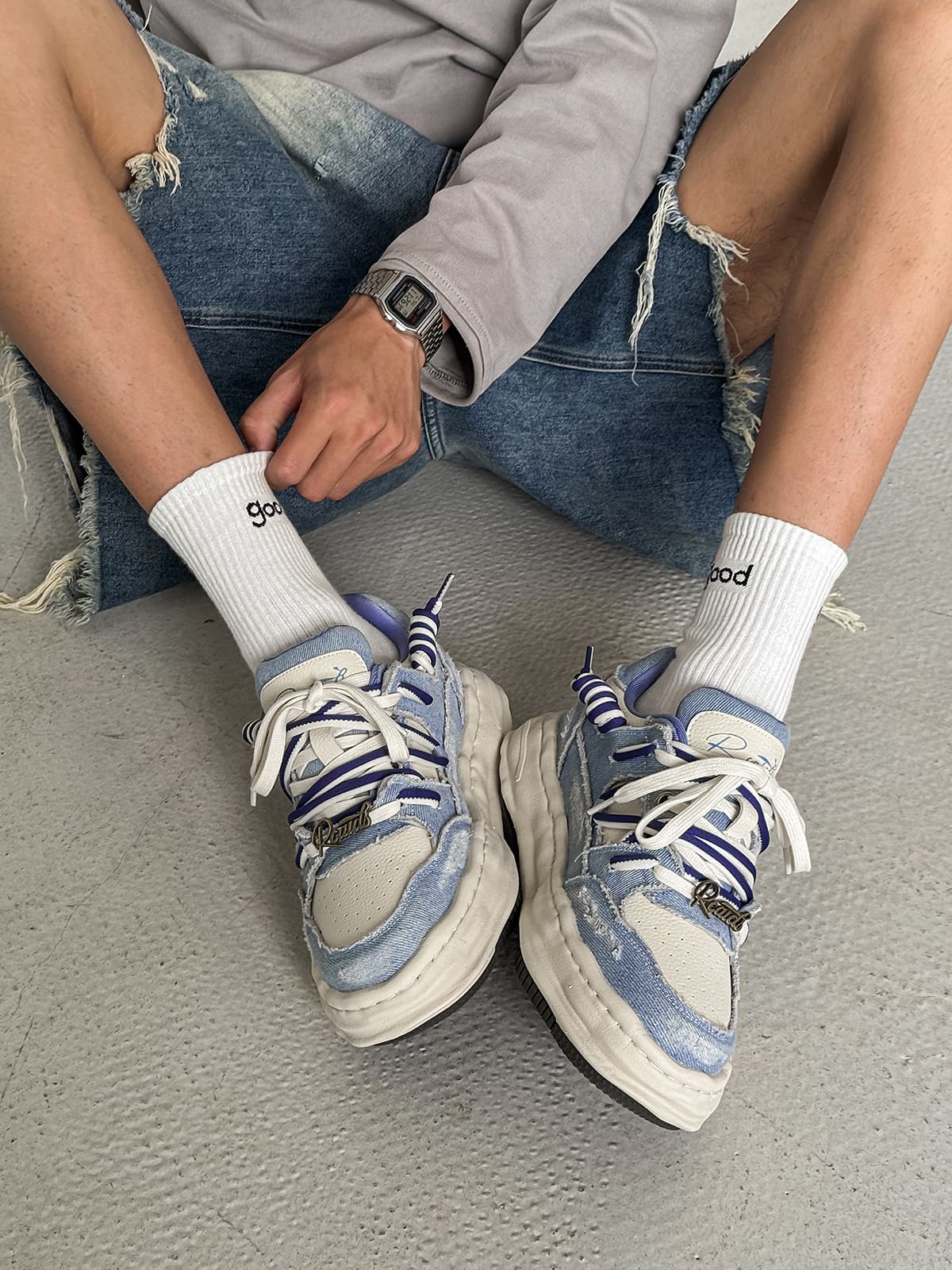Sneakers Retro Washed