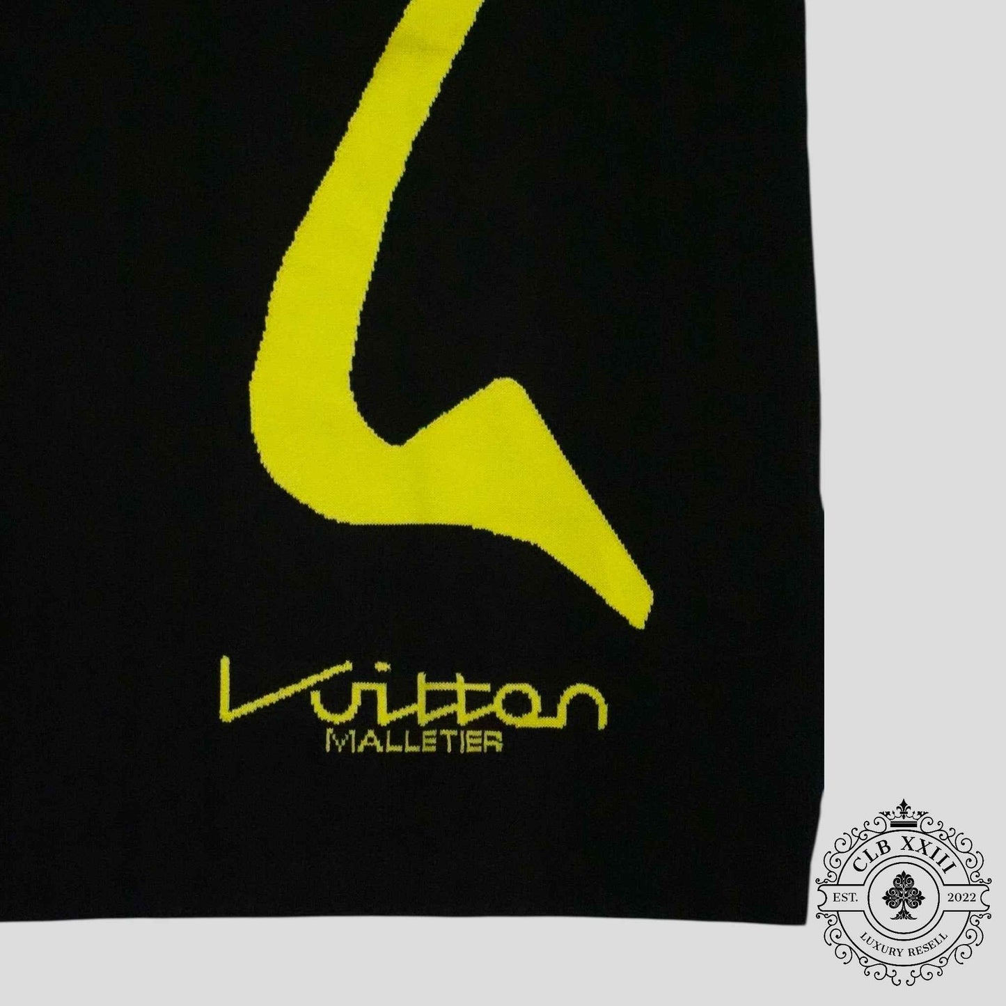 Louis Vuitton Sporty Line Intarsia Knit Crewneck in Black