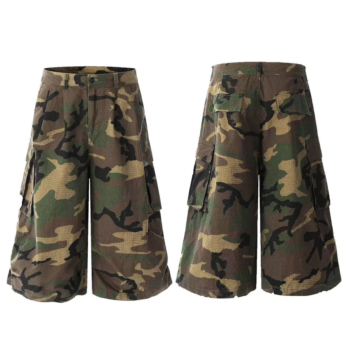 Camo Knee-Length Jorts