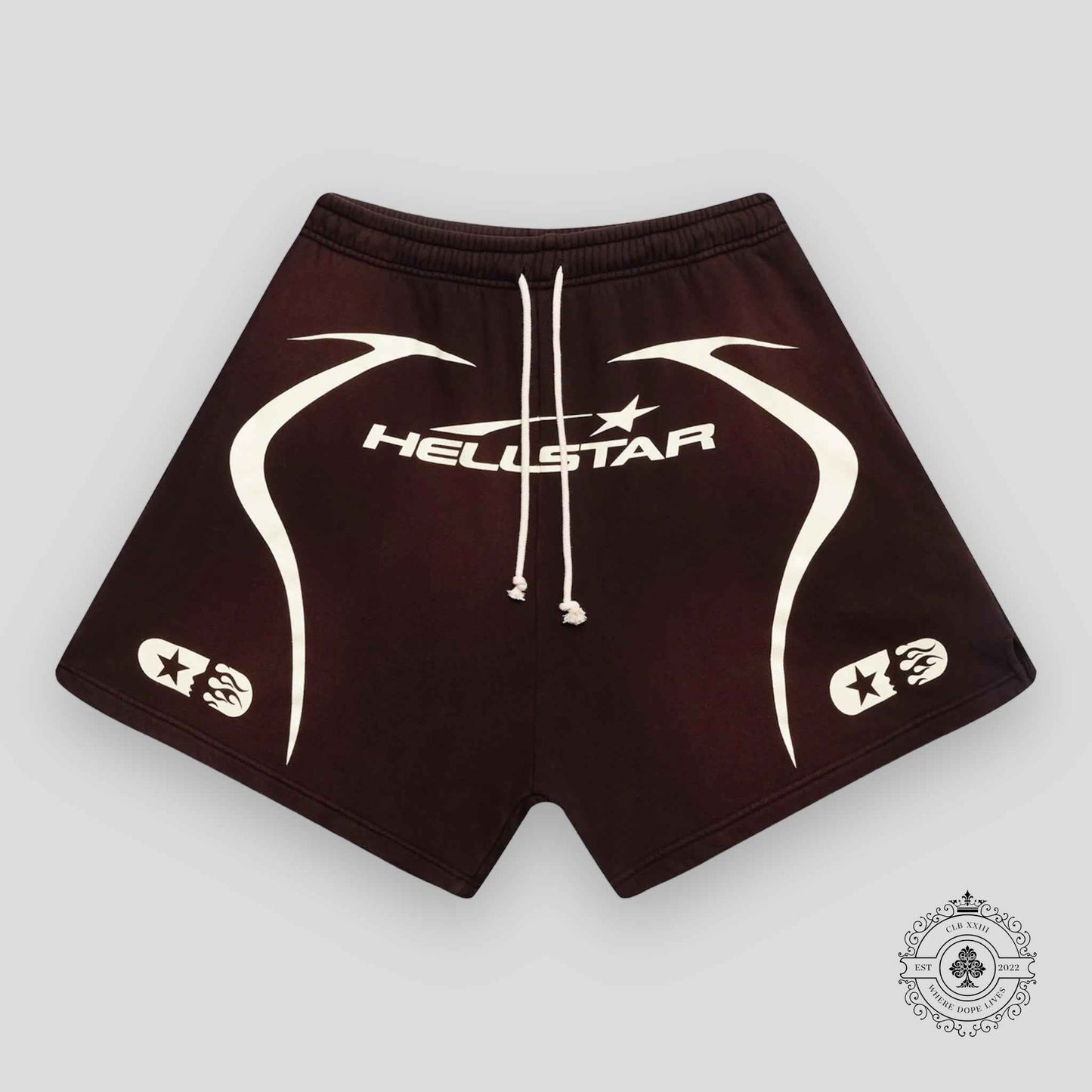 Hellstar Warm Up Shorts Brown