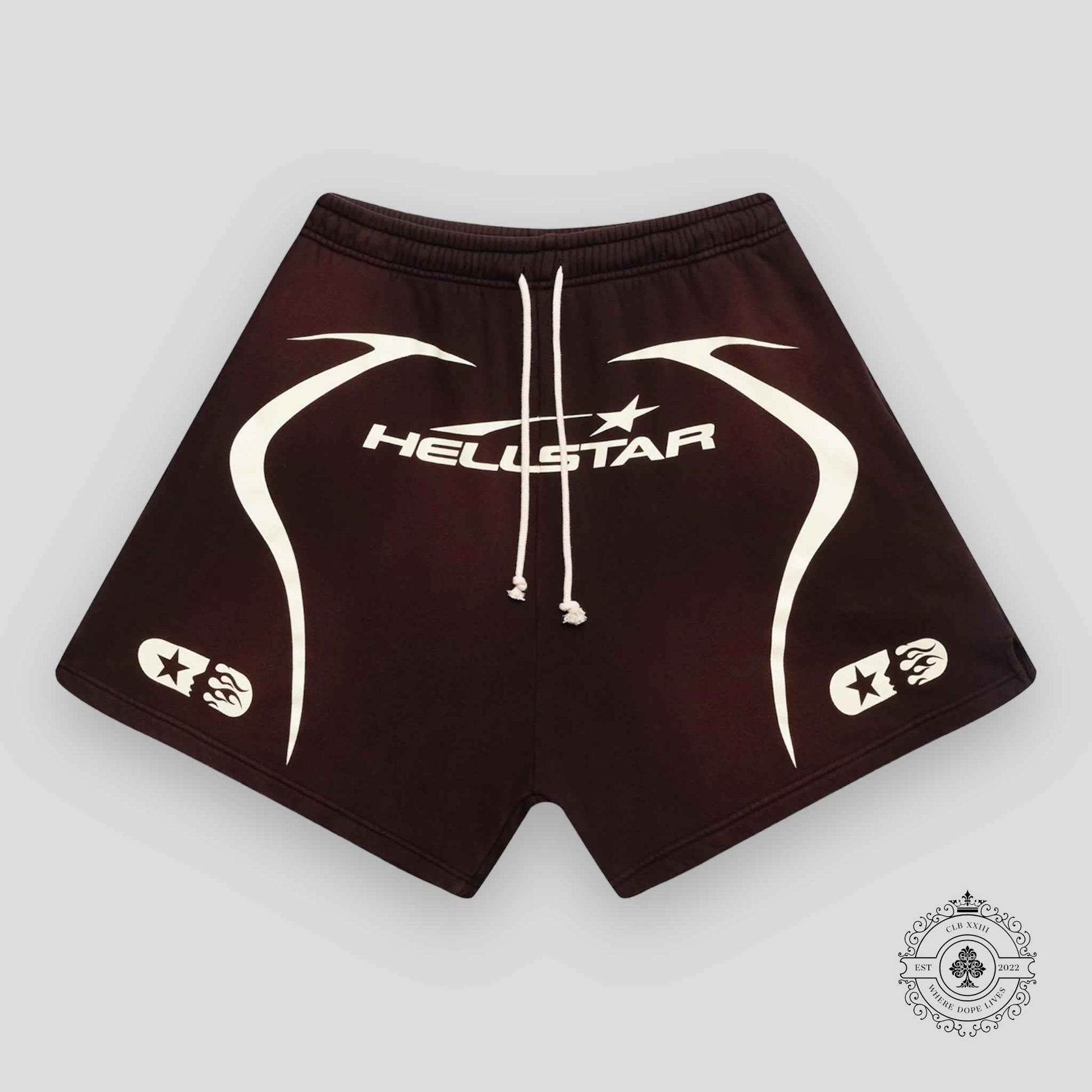 Hellstar Warm Up Shorts Brown