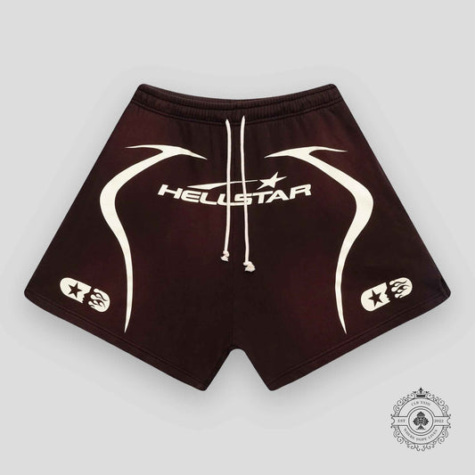 Hellstar Warm Up Shorts Brown