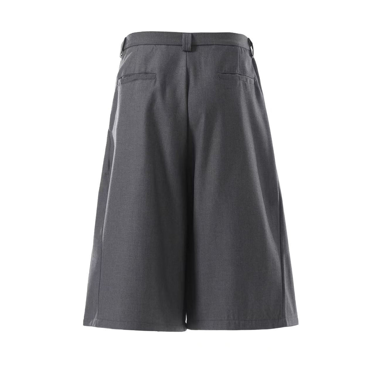 Wide-Leg Knee-Length Slacks Jorts