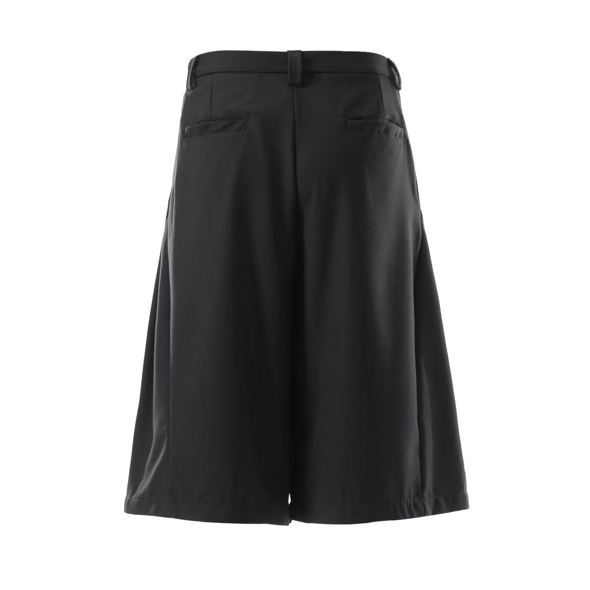 Wide-Leg Knee-Length Slacks Jorts