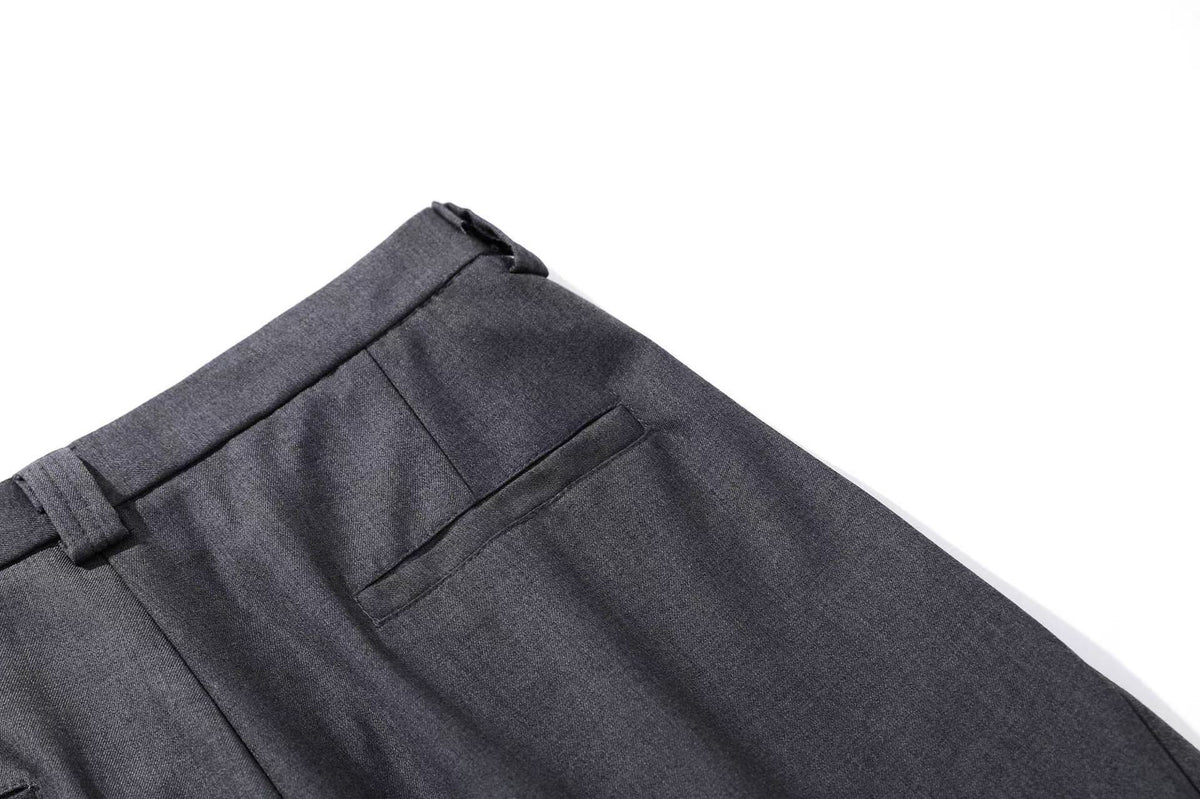 Wide-Leg Knee-Length Slacks Jorts