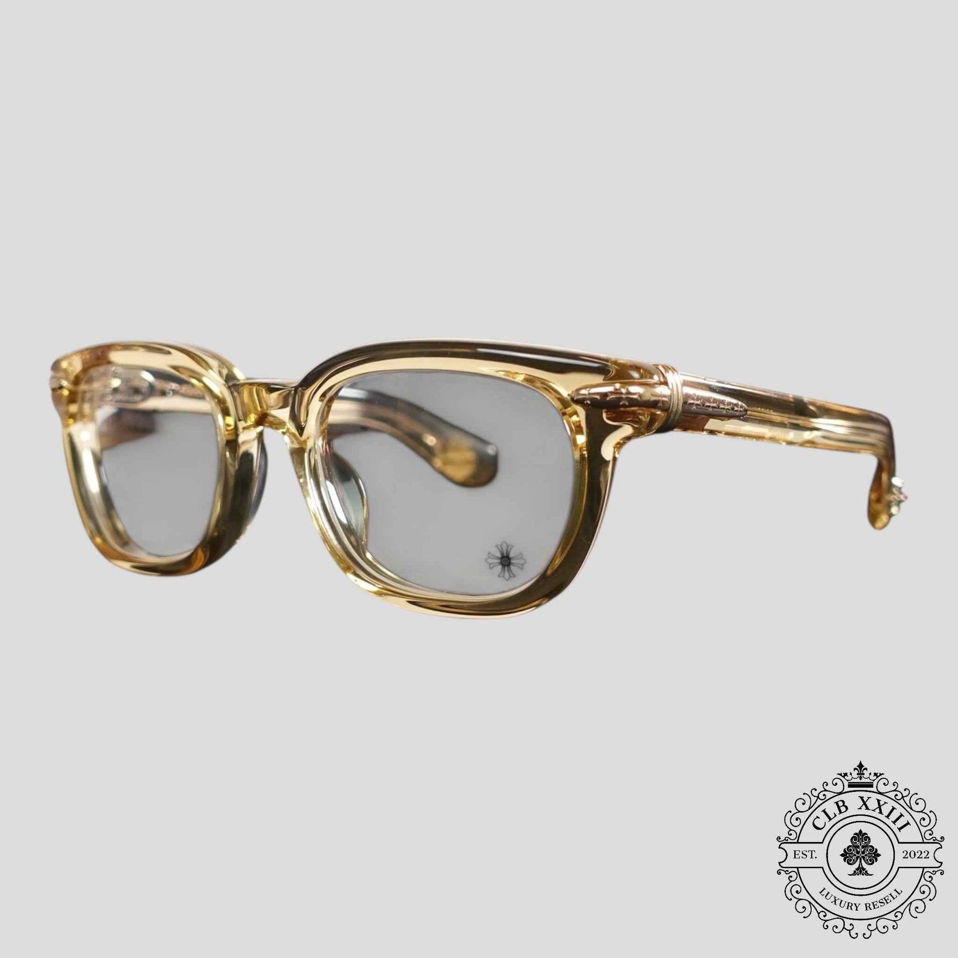 Chrome Hearts Drippin Glasses in Gold