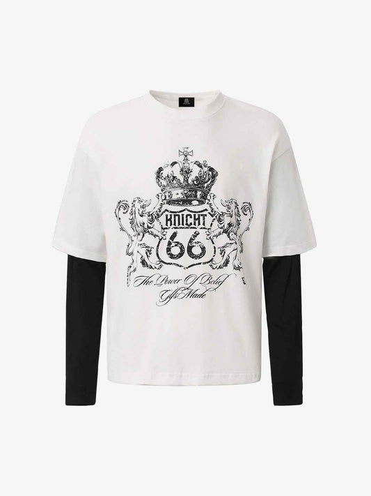 Long Sleeve Colorblock Patch