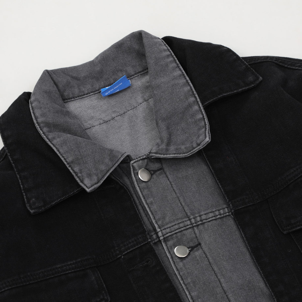 Broken Grid Denim Jacket