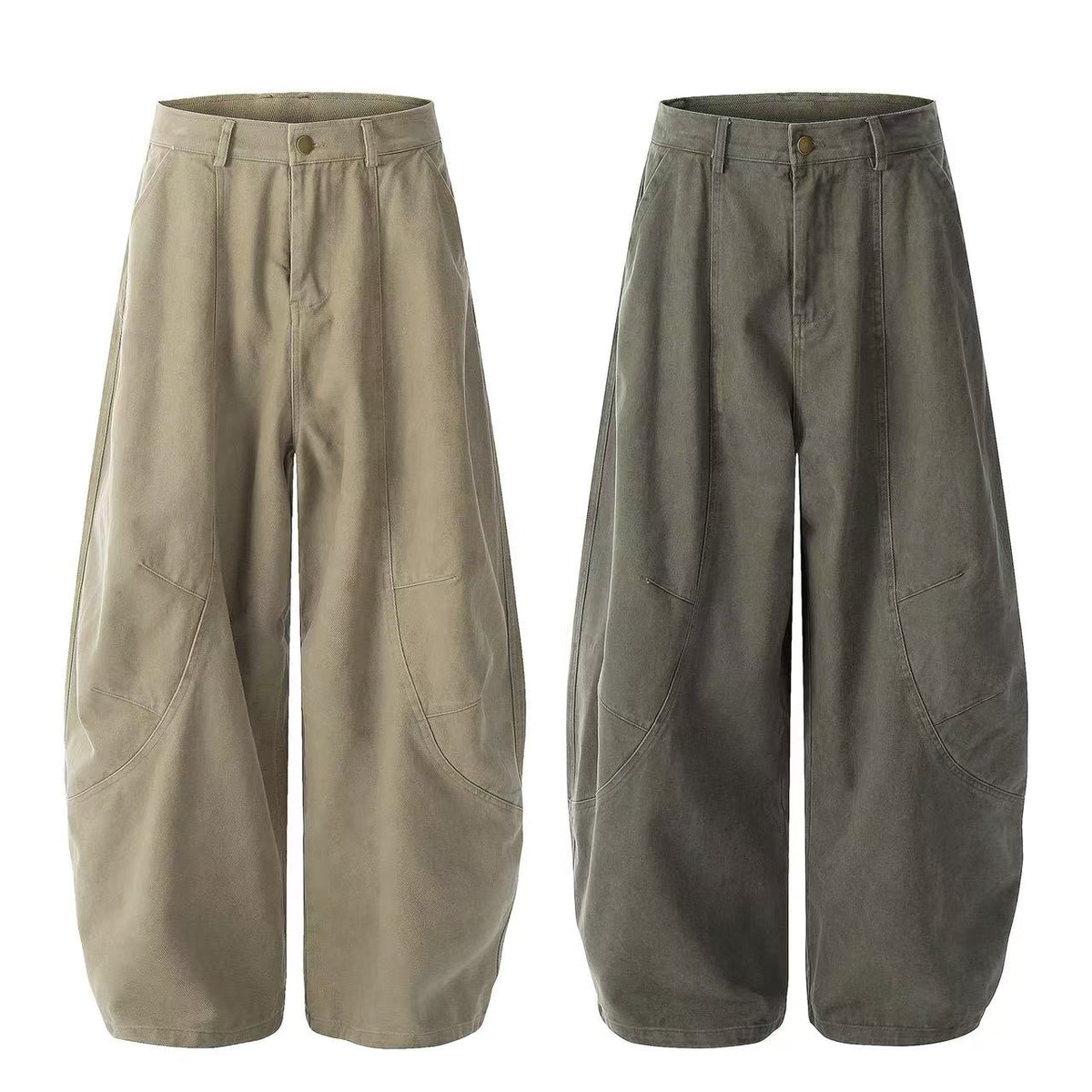 Wide-Leg Baggy Cargo Pants