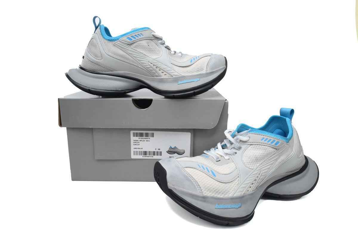 Custom BLCG Circuit Sneaker 'Worn-Out - Grey SneakerNational