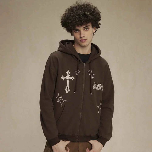 Sparks | Oversized Zipper Hoodie