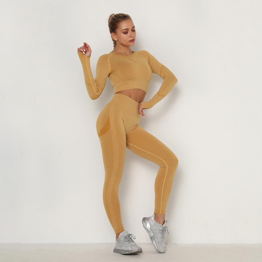 Yoga Clothing Set Sports Suit Women Sportswear Sports Outfit Fitness Set Athletic Wear Gym Seamless Workout Clothes For Women - JUSTLUXURY