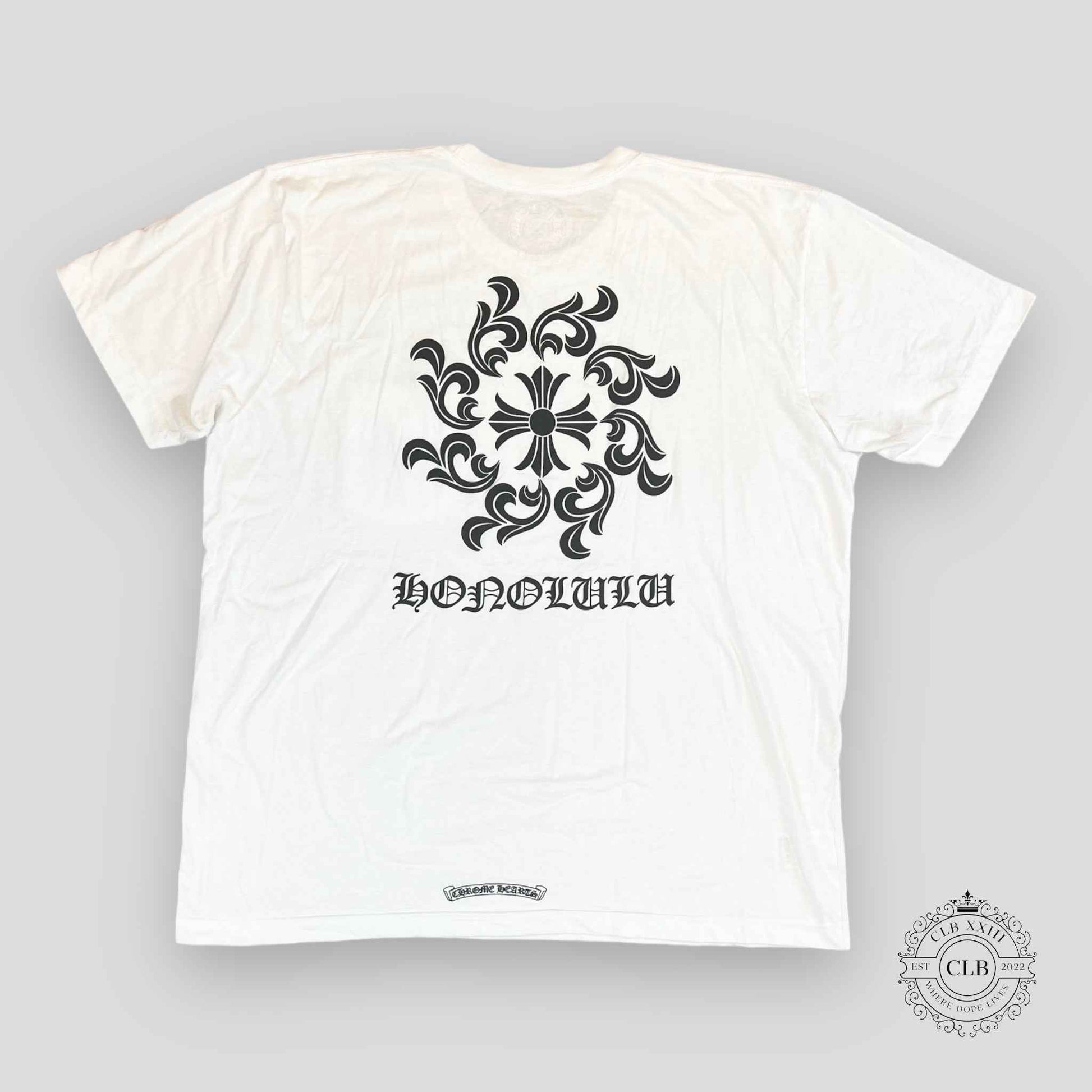 CHROME HEARTS HONOLULU SHORT SLEEVE T-SHIRT - WHITE