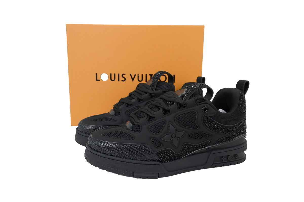 Monogram All Black Diamond Surface Monogram Sneaker