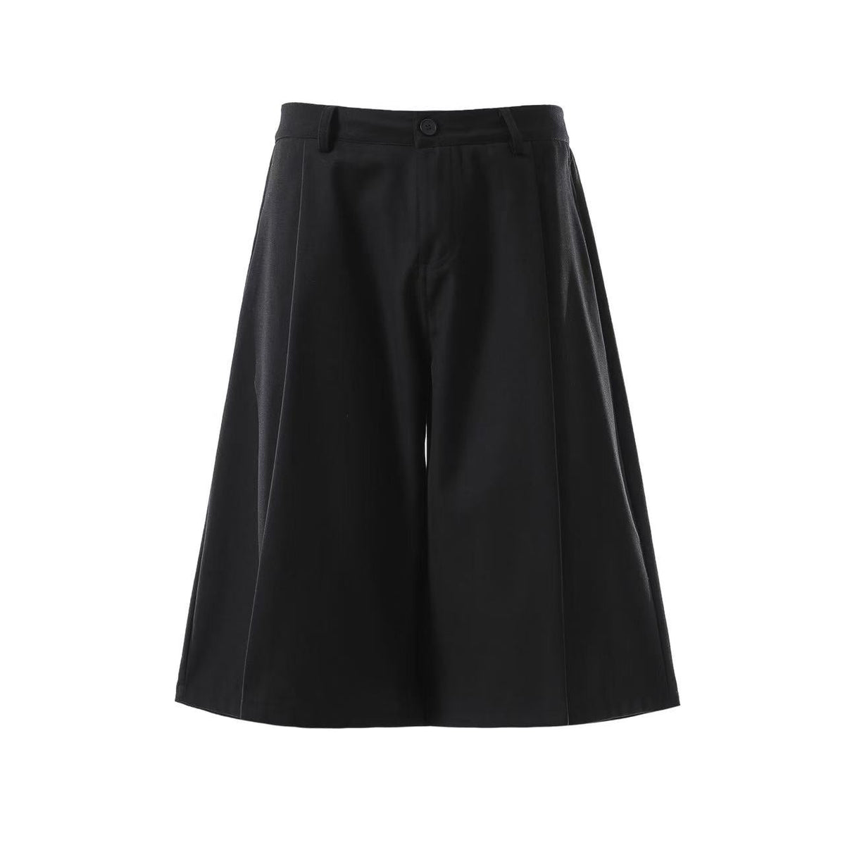 Wide-Leg Knee-Length Slacks Jorts