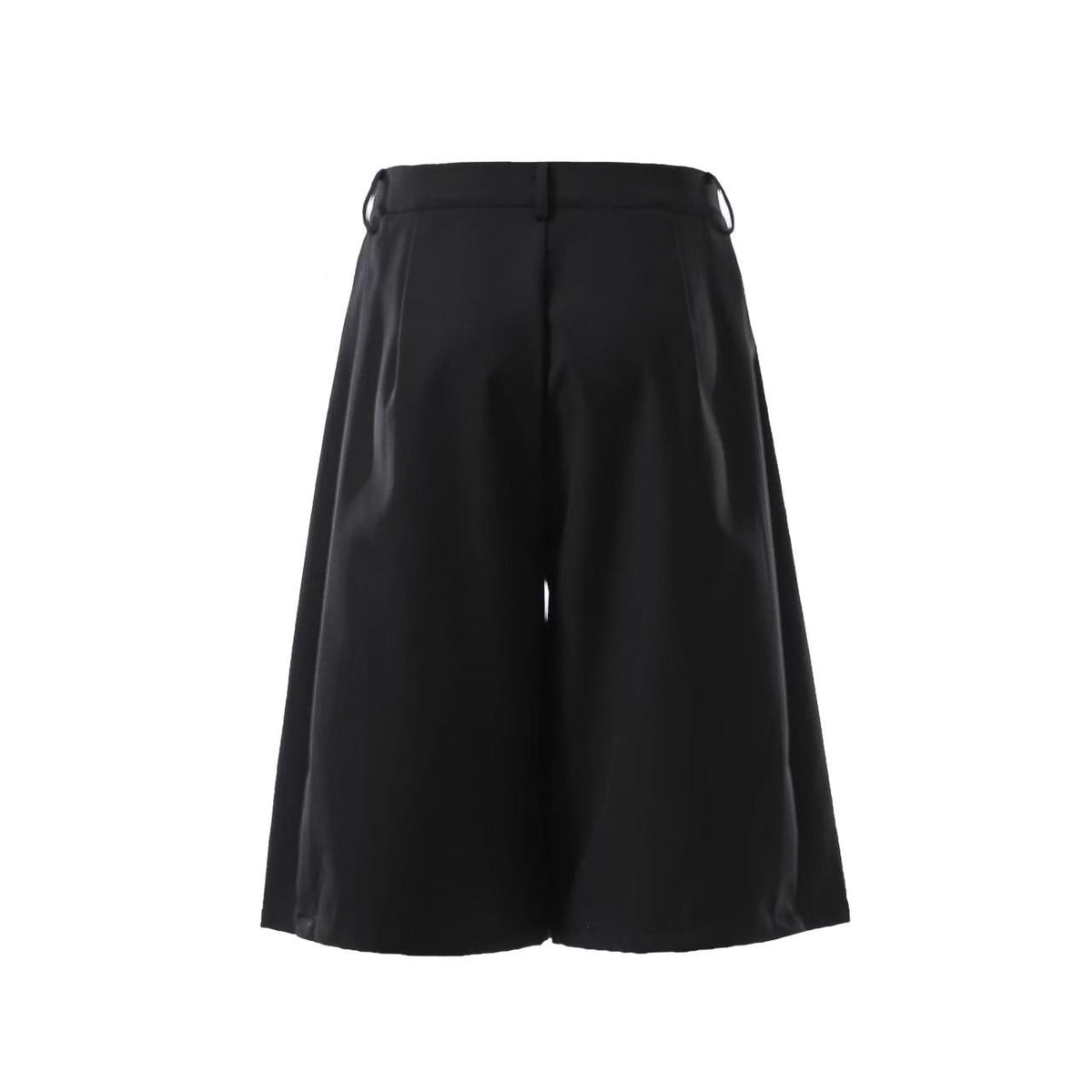 Wide-Leg Knee-Length Slacks Jorts