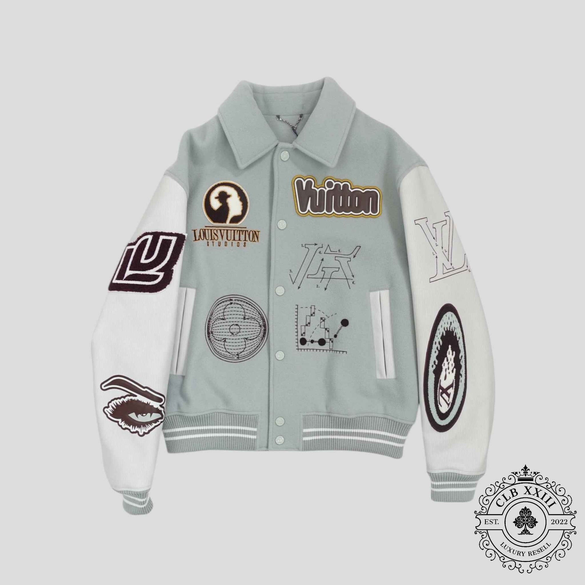 Louis Vuitton Studios Varsity Jacket in Blue