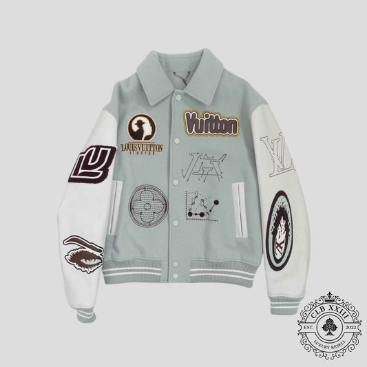 Louis Vuitton Studios Varsity Jacket in Blue
