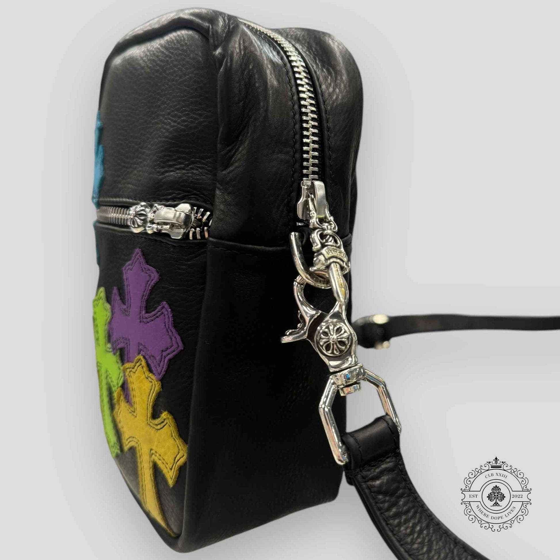 Chrome Hearts Leather Cross Patch Side Bag